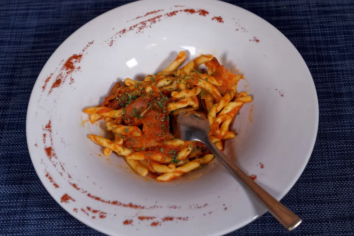 Arrabbiata pasta at Miki's Food & Bar Trogir