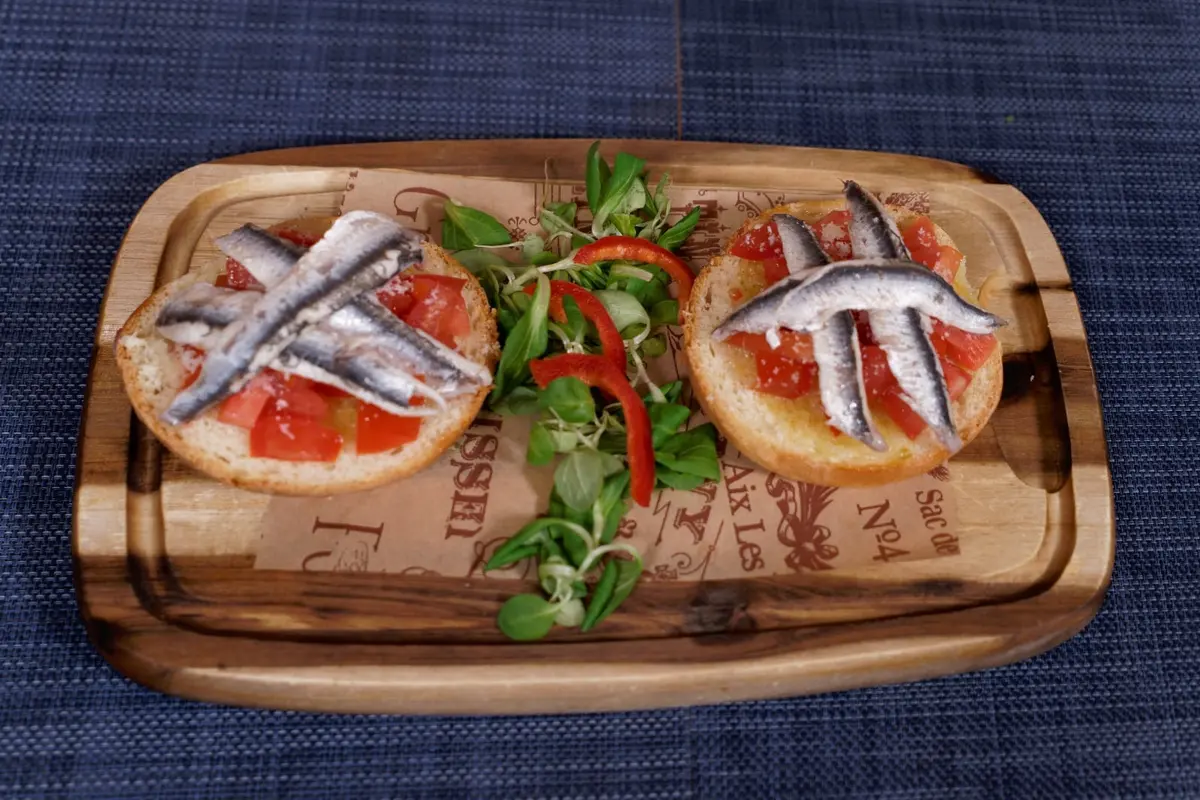 Bruschetta board at Miki's Food & Bar in Trogir old town