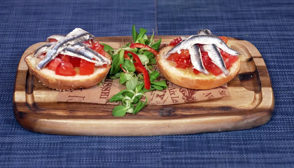Bruschetta starters at Miki's Food & Bar in old town Trogir
