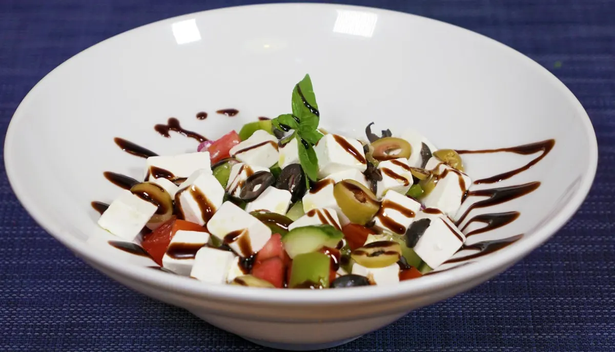 Fruit and cheese dessert at Miki's Food & Bar in Trogir
