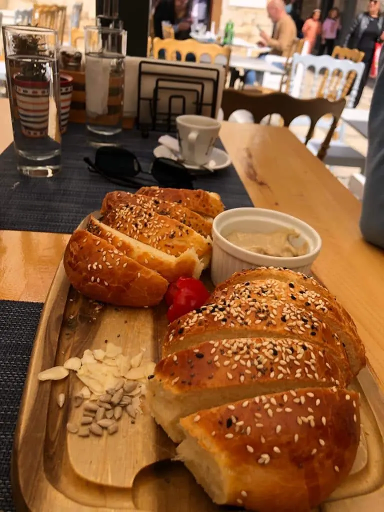 Fresh homemade buns at Miki's Food & Bar in Trogir