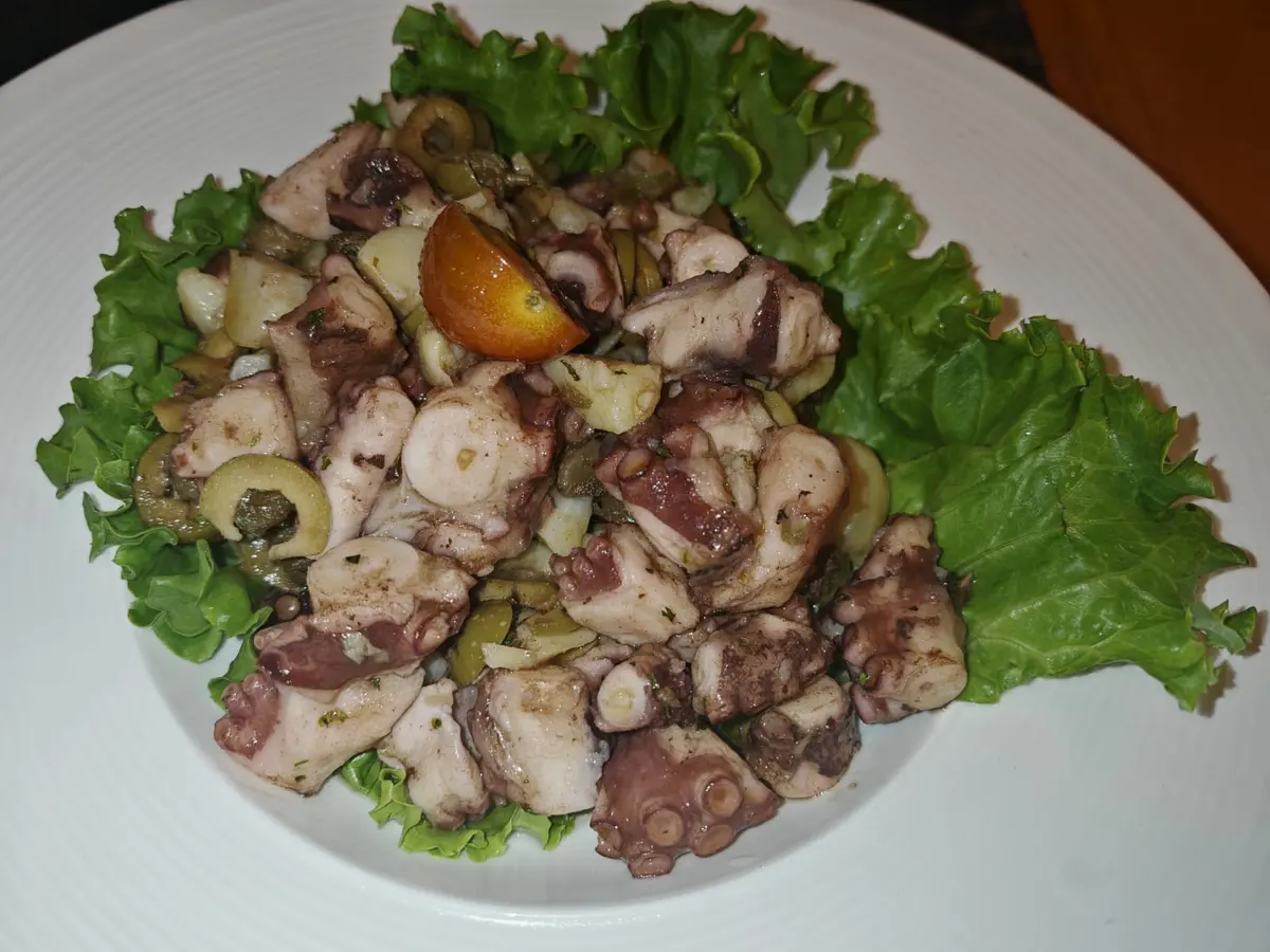 Octopus salad at Miki's Food & Bar Trogir