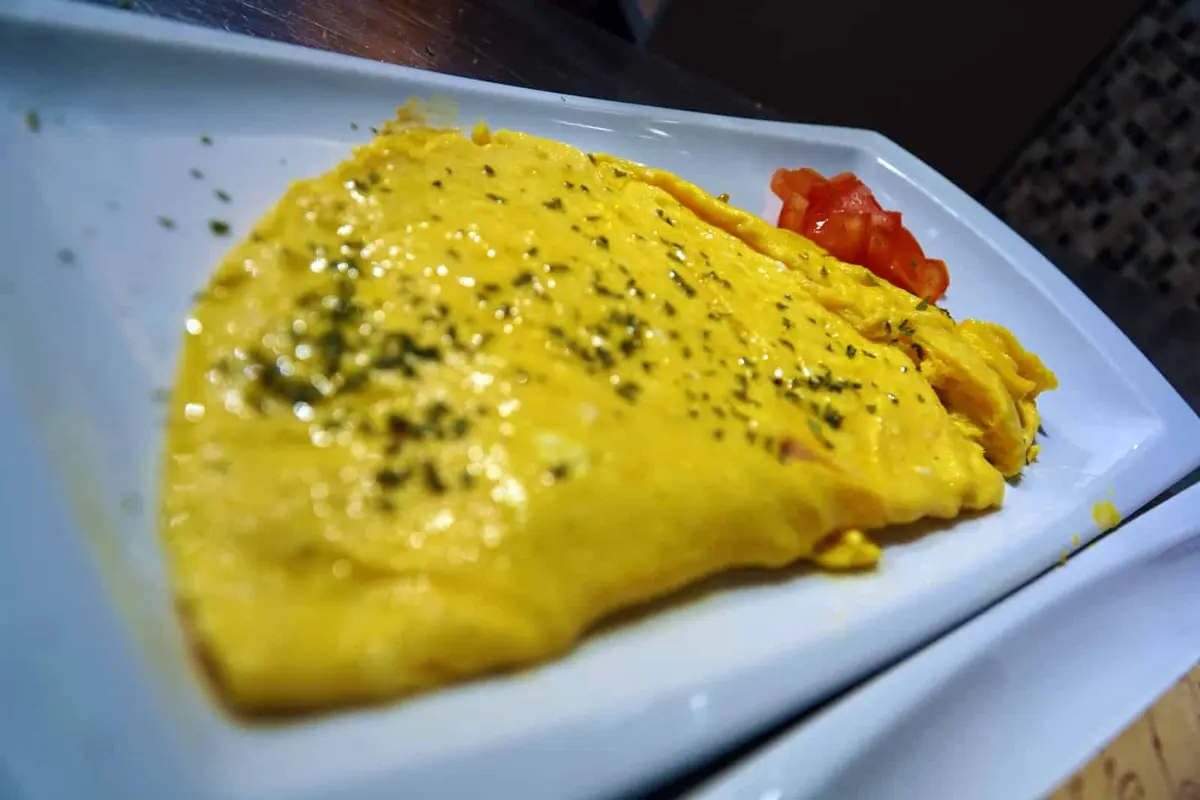 Omelette with herbs at Miki's Food & Bar in Trogir