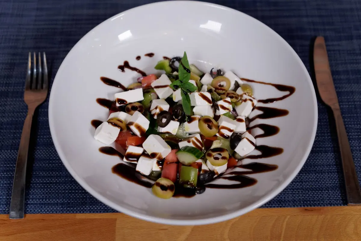 Sweet cheese dessert at Miki's Food & Bar Trogir