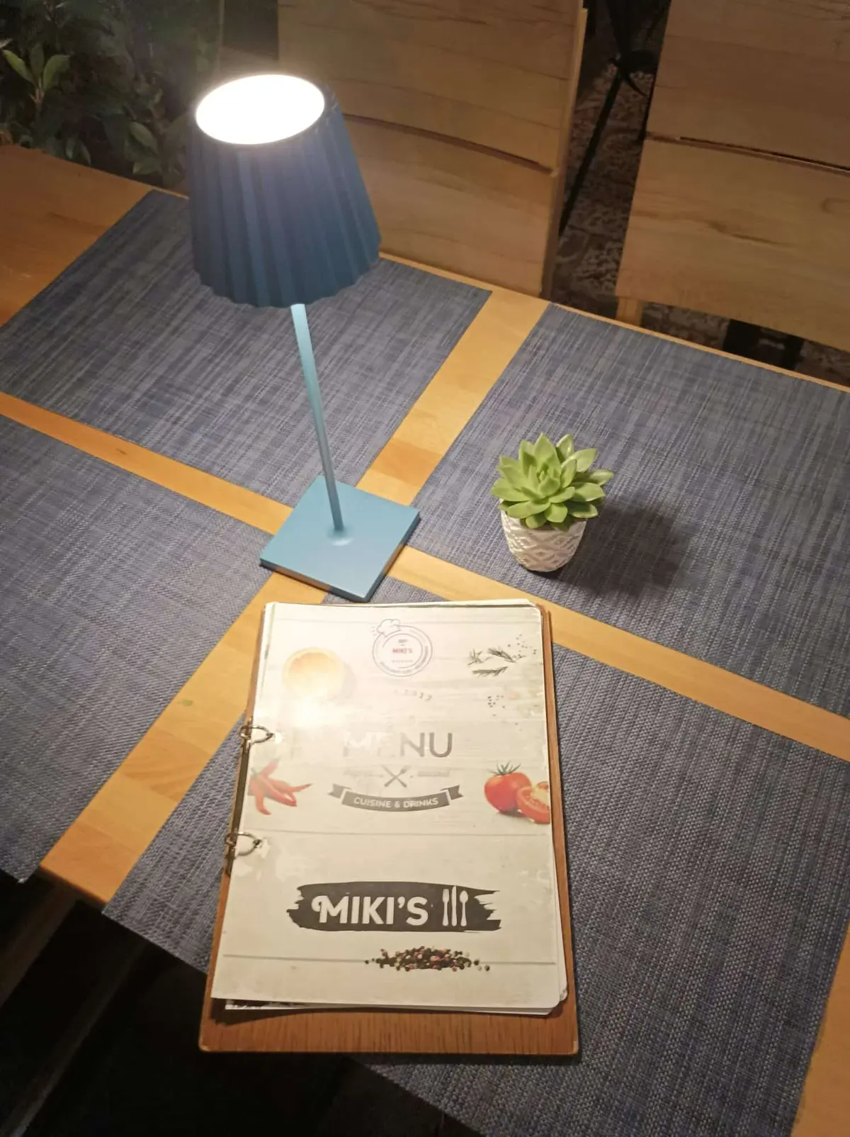 Reserved table detail at Miki's Food & Bar in Trogir