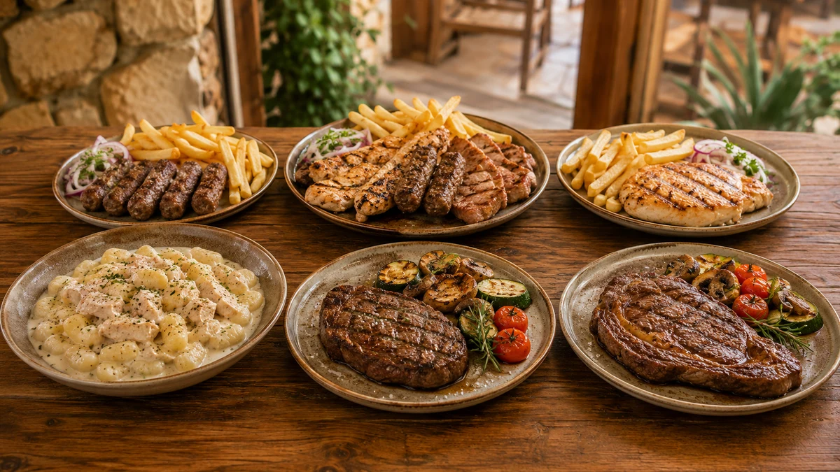 Fleischgerichte bei Miki's Food & Bar in Trogir